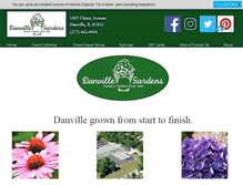 Tablet Screenshot of danvillegardens.com